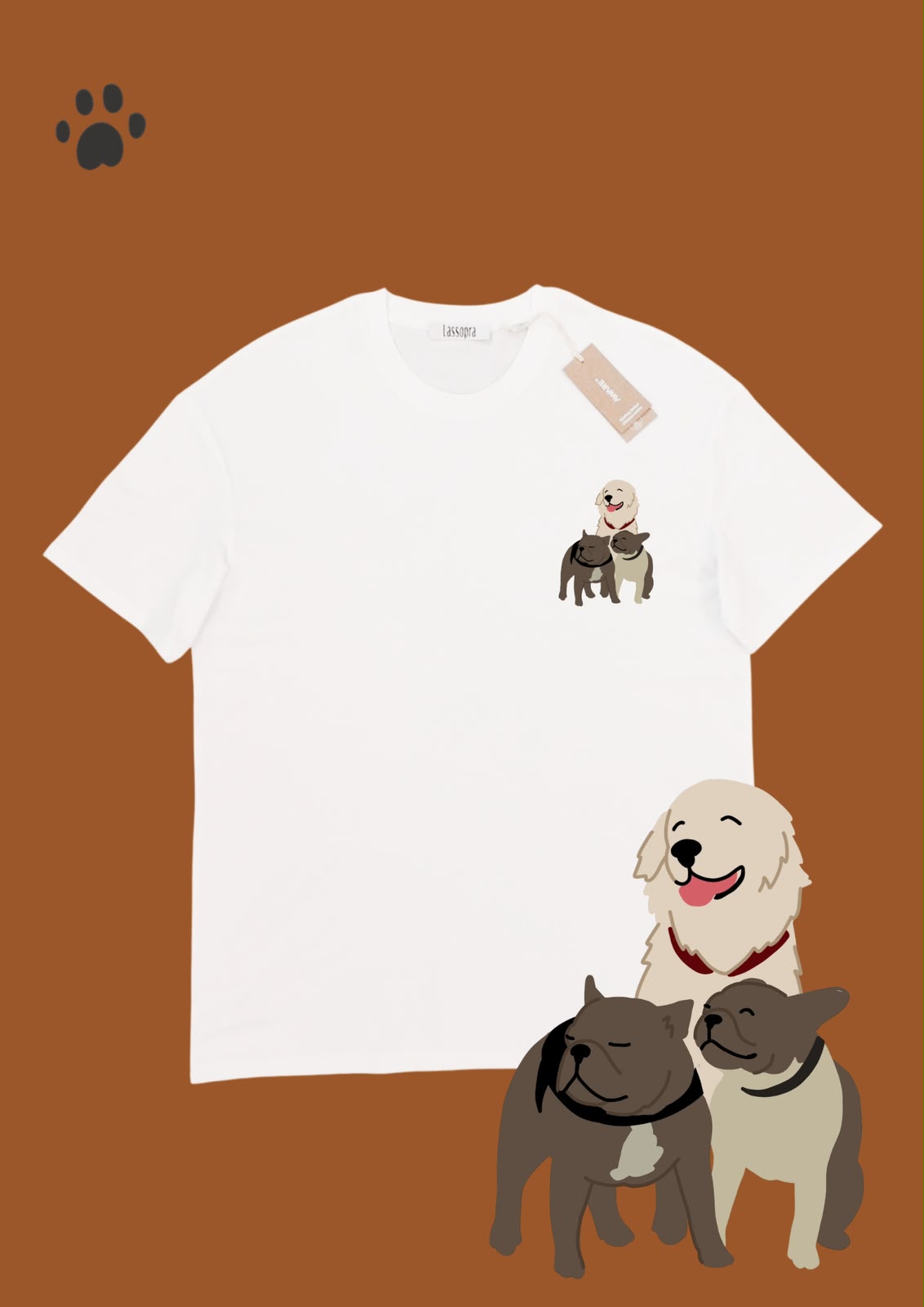 T-shirt uomo da personalizzare con la foto del tuo animale🐶